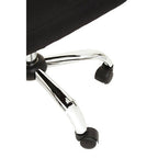 Black and Chrome Home Office Chair | Brent