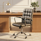 Black Tufted Home Office Chair | Brent