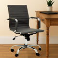 Black Low Back Home Office Chair | Brent
