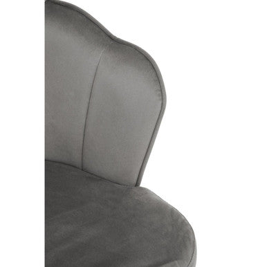 Grey Velvet Chair | Tian