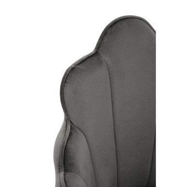 Grey Velvet Chair | Tian