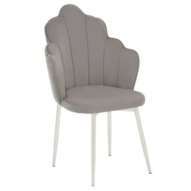 Grey Velvet Chair | Tian