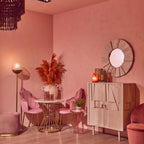 Pink Velvet Dining Chair with Gold Metal Legs | Tian
