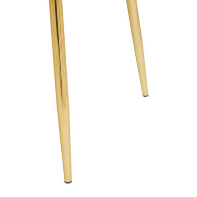 Pink Velvet Dining Chair with Gold Metal Legs | Tian