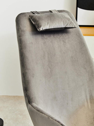 Grey Velvet Rocking Chair | Stockholm