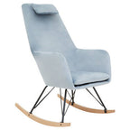 Blue Velvet Rocking Chair | Stockholm