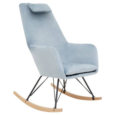 Blue Velvet Rocking Chair | Stockholm