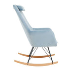 Blue Velvet Rocking Chair | Stockholm