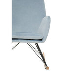 Blue Velvet Rocking Chair | Stockholm