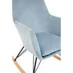 Blue Velvet Rocking Chair | Stockholm