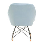 Small Blue Velvet Rocking Chair | Stockholm