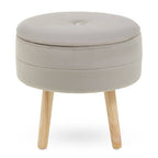 Mink Velvet Stool | Ivy