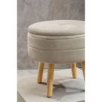 Mink Velvet Stool | Ivy