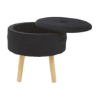 Black Velvet Stool | Ivy