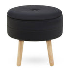 Black Velvet Stool | Ivy