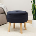 Black Velvet Stool | Ivy