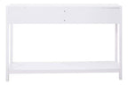 White Wooden Console Table with Rattan 2 Drawers | Sherman