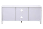 White Wood and Rattan Media Unit | Sherman