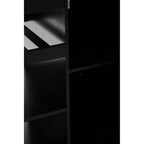 Black Kitchen Trolley with Drawer and Cabinet | Frankfurt
