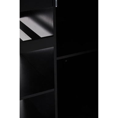 Black Kitchen Trolley with Drawer and Cabinet | Frankfurt