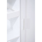 White Kitchen Trolley with Drawer and Cabinet | Frankfurt