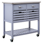 Frankfurt Grey Kitchen Trolley