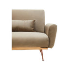 Mink Velvet Sofa Bed | Hatton