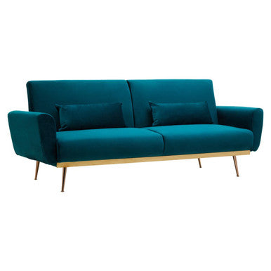 Green Velvet Sofa Bed, Hatton