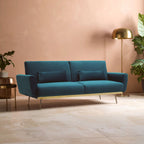 Green Velvet Sofa Bed, Hatton