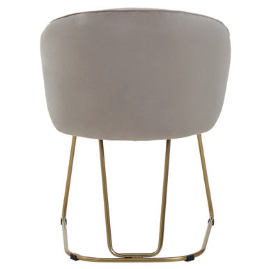 Mink Velvet Curved Dining Chair | Veneto