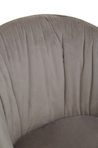Mink Velvet Curved Dining Chair | Veneto