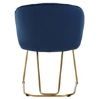 Midnight Velvet Curved Dining Chair | Veneto