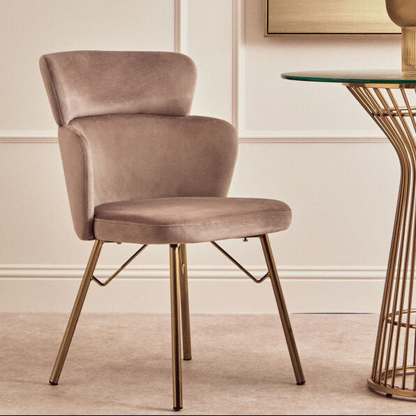 Mink Velvet Chair | Veneto