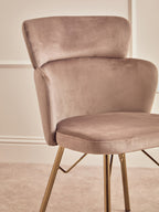 Mink Velvet Chair | Veneto