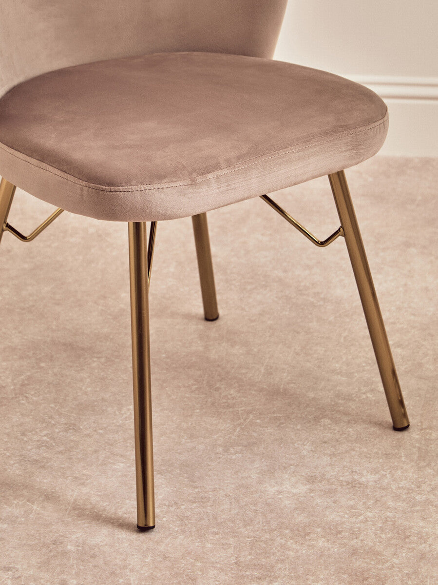 Mink Velvet Chair | Veneto