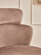 Mink Velvet Chair | Veneto