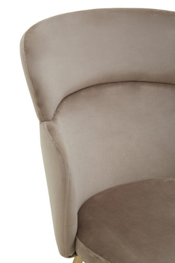 Mink Velvet Chair | Veneto
