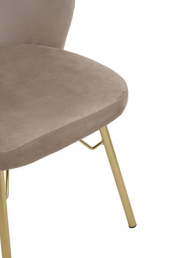 Mink Velvet Chair | Veneto
