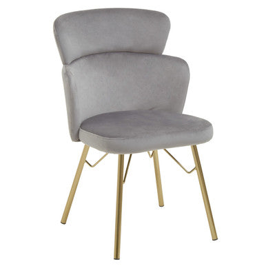 Grey Velvet Chair | Veneto