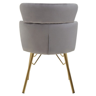 Grey Velvet Chair | Veneto