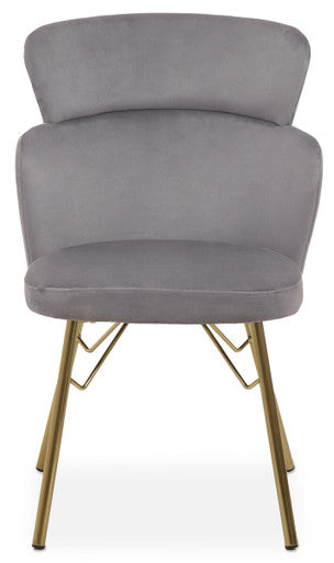 Grey Velvet Chair | Veneto