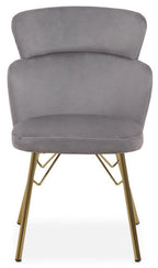 Grey Velvet Chair | Veneto