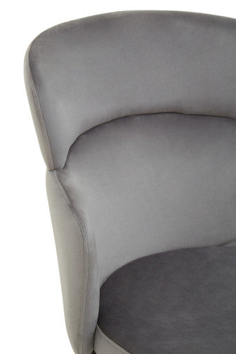 Grey Velvet Chair | Veneto