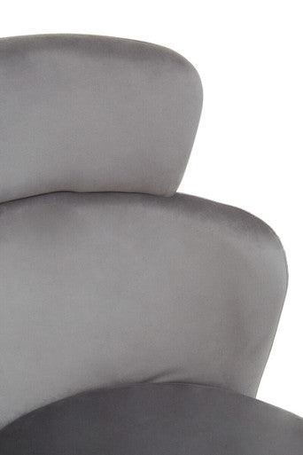 Grey Velvet Chair | Veneto