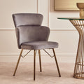 Grey Velvet Chair | Veneto