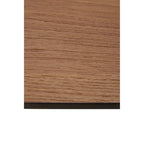 Natural Wood Effect Top Dining Table with Gold Hairpin Metal Base | Veneto