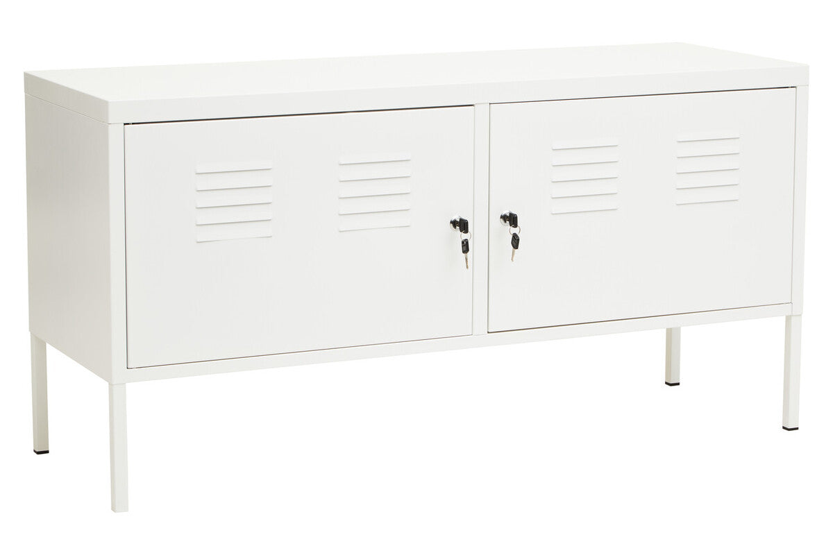 Two Door White Locker Cabinet | Academy