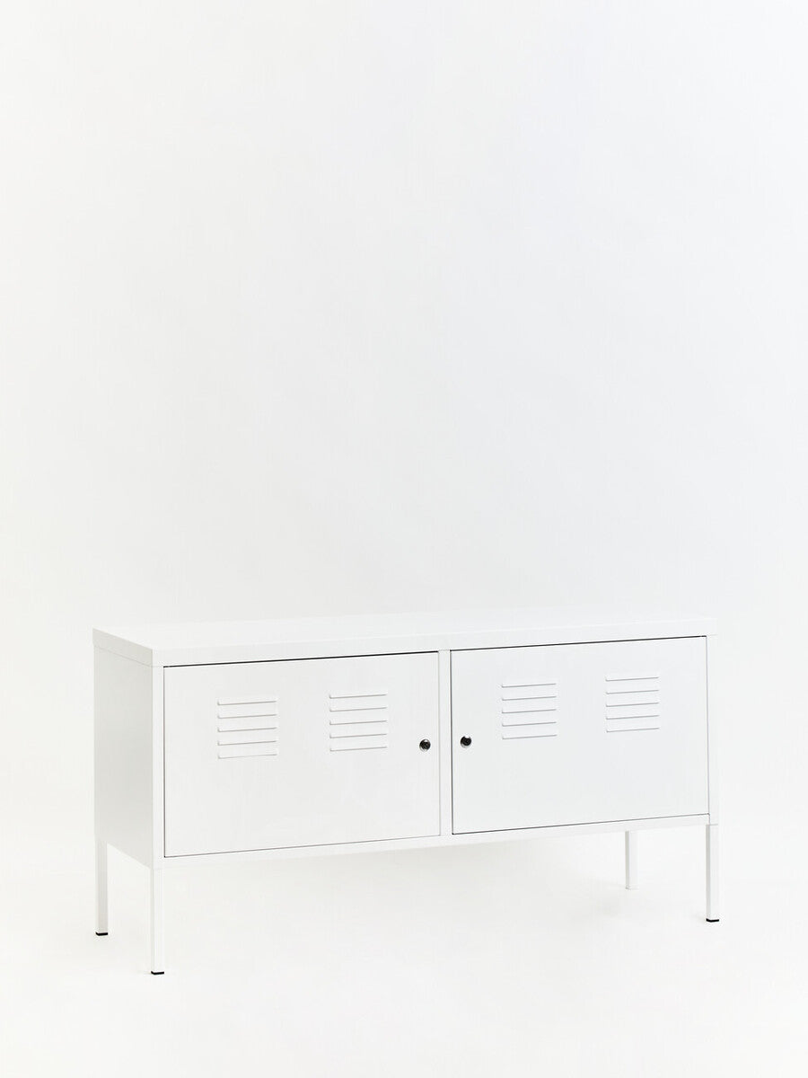 Two Door White Locker Cabinet | Academy