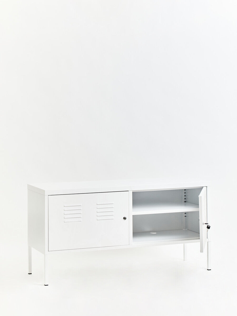 Two Door White Locker Cabinet | Academy