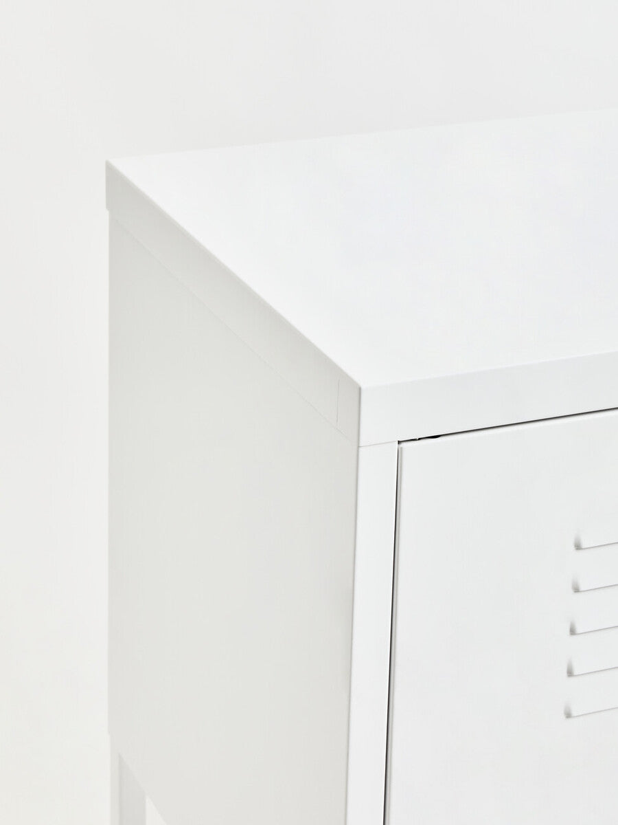 Two Door White Locker Cabinet | Academy